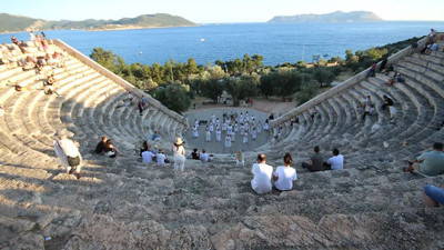 Kaş'ta antik kentte milli maç heyecanı yaşanacak