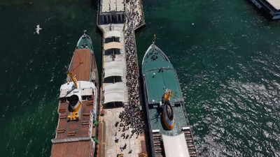 Büyükada'da hafta sonu ziyaretçi yoğunluğu yaşandı