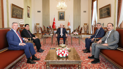 TBMM Başkanı Kurtulmuş, Yeni Yol Partisi heyetiyle görüştü