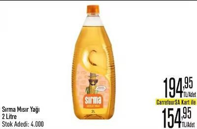 Ayçiçek yağı, zeytinyağı ve mısır yağı ucuzladı! Carrefoursa'da 19 Mart'a kadar sürecek - Resim: 6