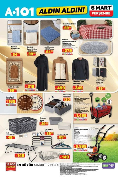 İşte A101 6 Mart indirimli ürünler! Elektrikli süpürge, televizyon ünitesi, tost makinesi, kahve makinesi... - Resim: 4
