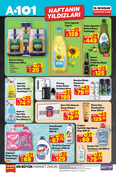 A101 12 Nisan 2025 indirimli ürünler! İşte 12 Nisan A101'in Cumartesi fırsat kataloğu - Resim: 2