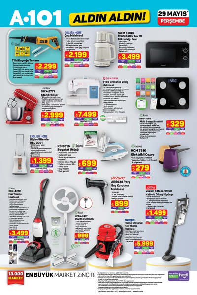 A101 aktüel ürünler kataloğunda bu hafta yok yok! Kahve makinesi, kıyma makinesi ve mobilya takımı satışta! - Resim: 6