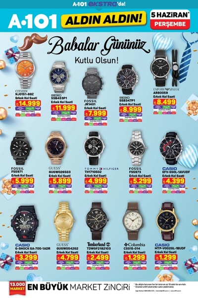 A101’de marka yağmuru! Babalar Günü'ne özel lüks ayakkabı, saat ve parfüm A101’de satışta! - Resim: 5
