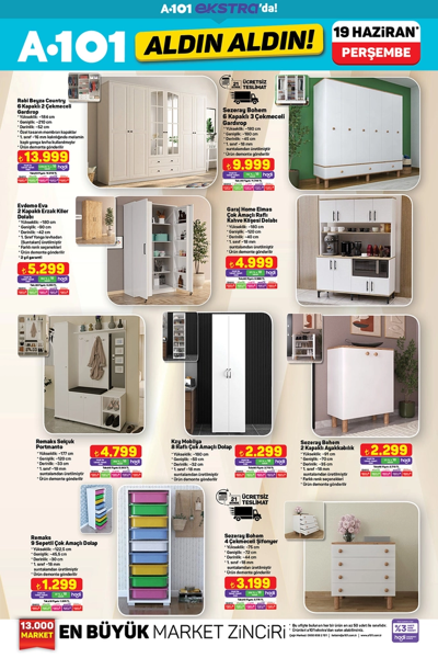 A101’e klima, gardırop ve oyun konsolu geldi! 19-25 Haziran A101 aktüel ürünler kataloğu fırsatlarla dolu - Resim: 2