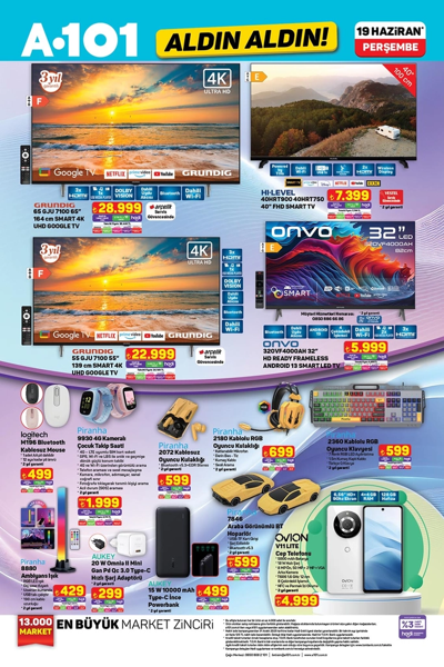 A101’e klima, gardırop ve oyun konsolu geldi! 19-25 Haziran A101 aktüel ürünler kataloğu fırsatlarla dolu - Resim: 12