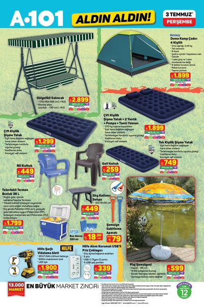 A101'e elektrikli bisiklet, kamp çadırı ve motosiklet geliyor! 3 Temmuz aktüel ürünler kataloğu yayımlandı - Resim: 11