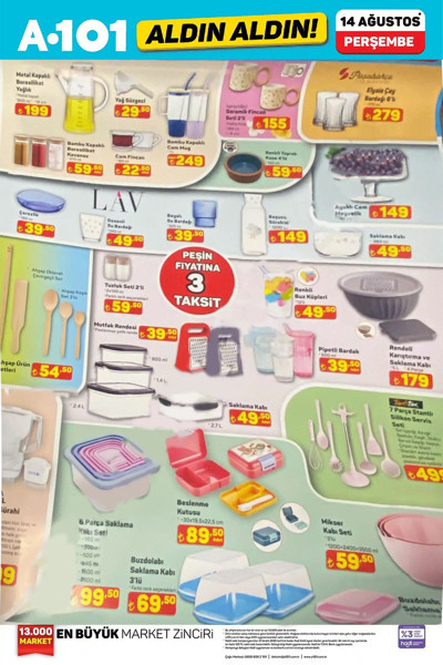 A101 aktüel ürünler kataloğu yayımlandı! İndirimler 14 Ağustos 2025'te başlayacak - Resim: 7