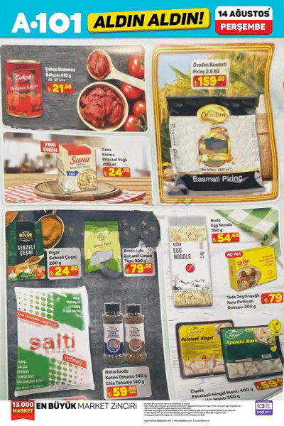 A101 aktüel ürünler kataloğu yayımlandı! İndirimler 14 Ağustos 2025'te başlayacak - Resim: 10