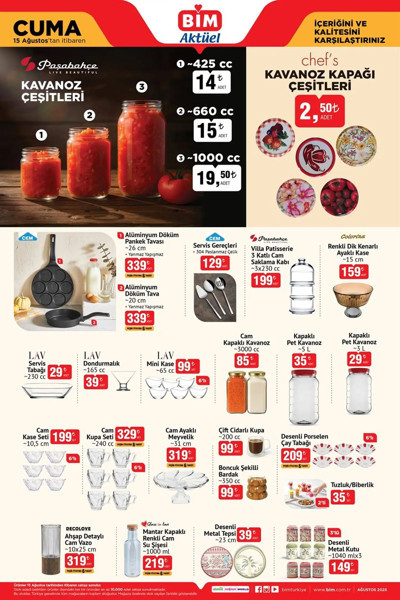 BİM 15 Ağustos 2025 kataloğu geldi! Stanley termos çeşitleri ucuzladı - Resim: 3