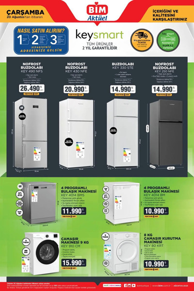 BİM 19 Ağustos 2025 aktüel ürünler listesi geldi! Beyaz eşya çeşitlerinde indirim - Resim: 5