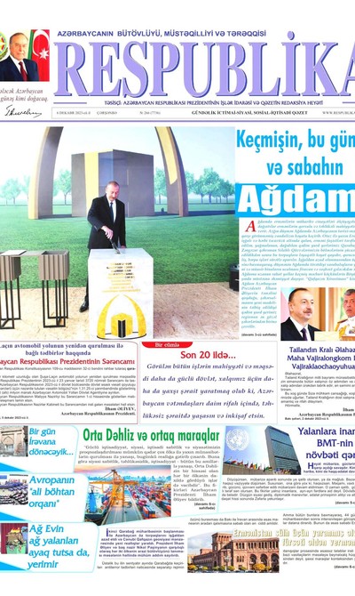 Respublika Gazetesi Manşeti