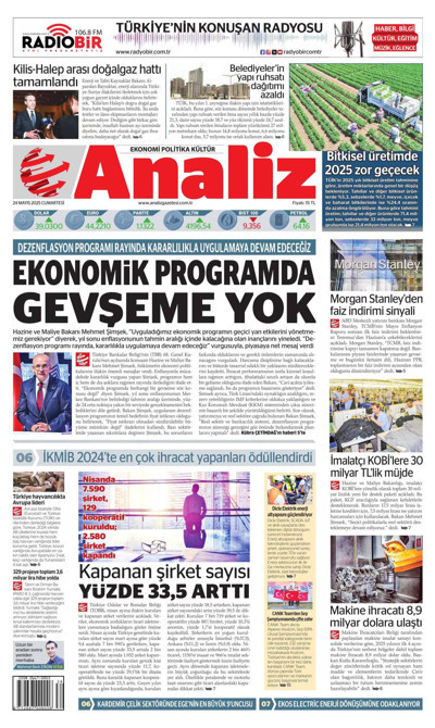 Analiz Gazetesi Manşeti
