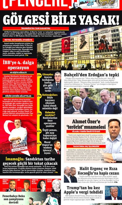 Gazete Pencere (Online Gazete) Gazetesi Manşeti