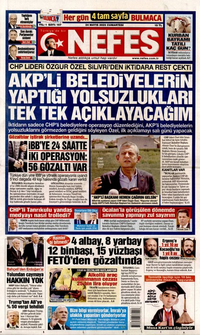 Nefes Gazetesi Manşeti