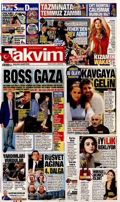 Takvim Gazetesi Manşeti
