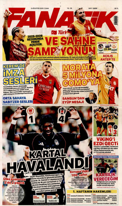 Fanatik Gazetesi Manşeti