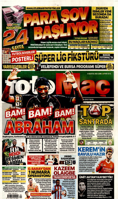 Fotomaç Gazetesi Manşeti