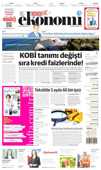 NB Ekonomi Gazetesi Manşeti