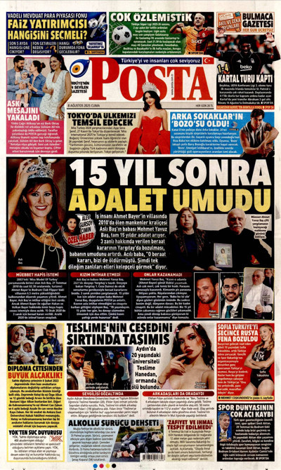 Posta Gazetesi Manşeti