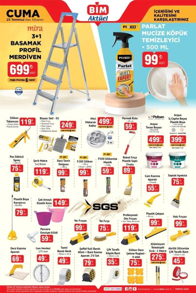 BİM 25 Temmuz 2025 aktüel ürünler kataloğu yayımlandı! Bu Cuma hangi ürünler indirime giriyor? - Resim: 3