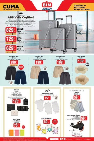 BİM 25 Temmuz 2025 aktüel ürünler kataloğu yayımlandı! Bu Cuma hangi ürünler indirime giriyor? - Resim: 7