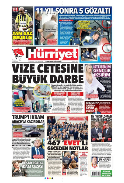 Gazete manşetleri 12 Ağustos Çarşamba - Resim: 3