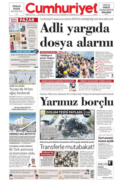Gazete manşetleri 16 Ağustos Pazar - Resim: 6