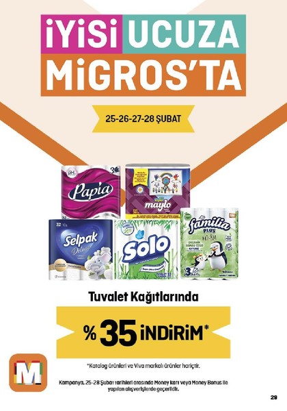 Migros'tan bebek bezleri ve tuvalet kağıtlarında dev indirim! İşte 19 - 28 Şubat Migros'un indirimli fiyat listesi - Resim: 24