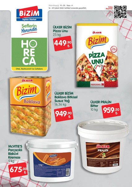 Böreklik ve baklavalık un ile tuvalet kağıdında dev TOPTAN indirim! İşte 18 - 29 Şubat Bizim Toptan kataloğu fiyat listesi - Resim: 1