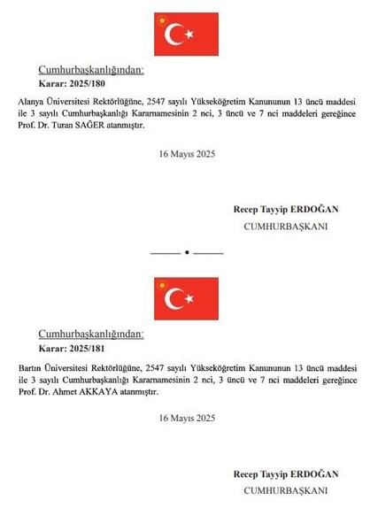 Cumhurbaşkanı Erdoğan'dan atama kararları! Resmi Gazete'de duyuruldu o isimler göreve getirildi - Resim: 3