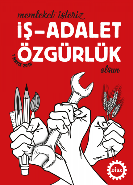 1 Mayıs: DİSK'in geçmişten günümüze İşçi Bayramı afişleri - Resim: 4
