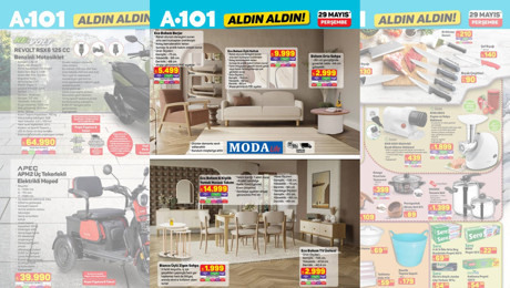 A101 aktüel ürünler kataloğunda bu hafta yok yok! Kahve makinesi, kıyma makinesi ve mobilya takımı satışta!