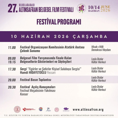 27. Altın Safran Belgesel Film Festivali başlıyor - Resim : 1