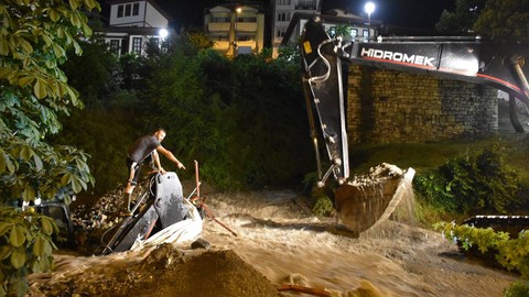 Ordu'nun dereleri taştı