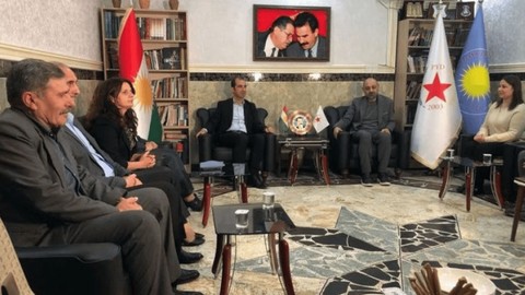 DEM Parti ile DBP heyeti, PYD temsilciliğini ziyaret etti