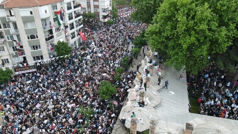 Manisa'nın en büyük festivali böyle görüntülendi