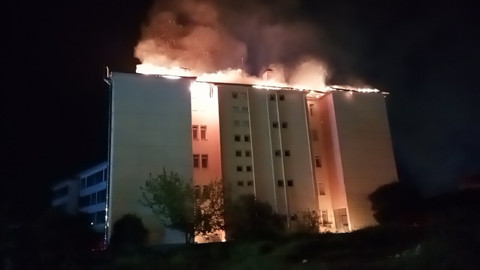 Aydın’da Fen Lisesi pansiyonunda yangın
