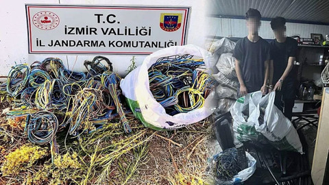 700 bin TL’lik kablo hırsızları suçüstü yakalandı
