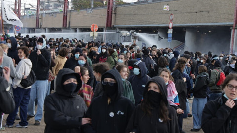 Brüksel'de eğitim protestoları büyüdü