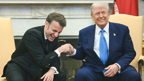 Trump geri adım atmadı, Macron eli boş döndü - Resim : 1