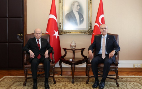 TBMM Başkanı Kurtulmuş, MHP Lideri Bahçeli’yi ziyaret etti