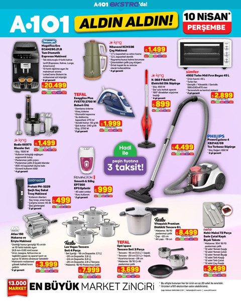 A101'de 1 haftalık çılgın bahar indirimi! Fissler düdüklü tencerede yılın damping fırsatı - Resim: 4