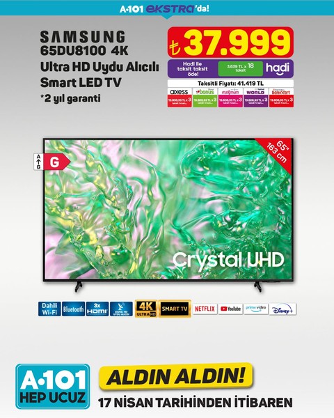 A101 17-24 Nisan 2025 indirimli ürünler kataloğu! İşte 17-24 Nisan A101'in aldın aldın fiyat listesi - Resim: 1