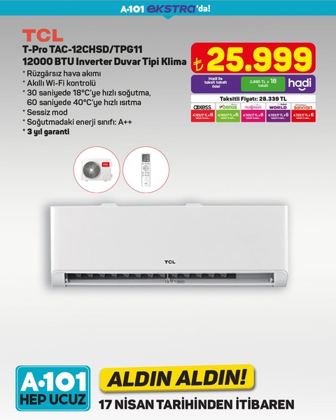 A101 17-24 Nisan 2025 indirimli ürünler kataloğu! İşte 17-24 Nisan A101'in aldın aldın fiyat listesi - Resim: 11