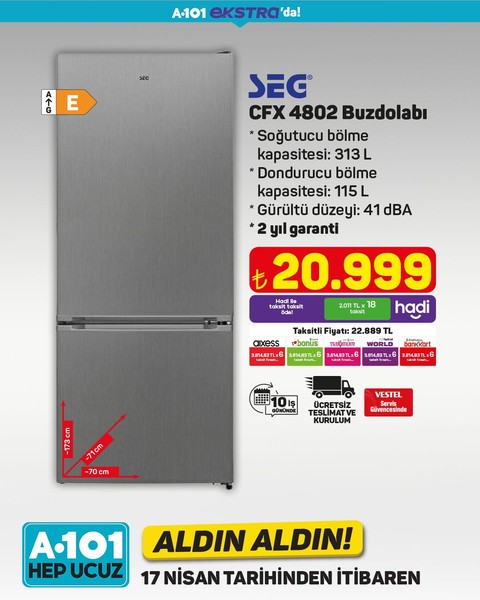 A101 17-24 Nisan 2025 indirimli ürünler kataloğu! İşte 17-24 Nisan A101'in aldın aldın fiyat listesi - Resim: 12