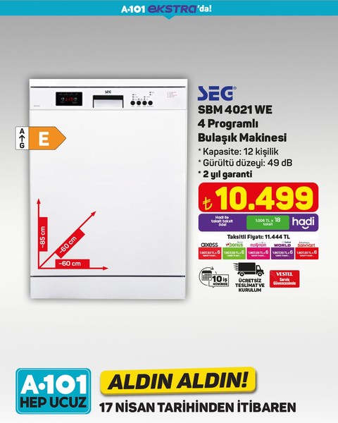 A101 17-24 Nisan 2025 indirimli ürünler kataloğu! İşte 17-24 Nisan A101'in aldın aldın fiyat listesi - Resim: 13