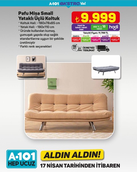A101 17-24 Nisan 2025 indirimli ürünler kataloğu! İşte 17-24 Nisan A101'in aldın aldın fiyat listesi - Resim: 16