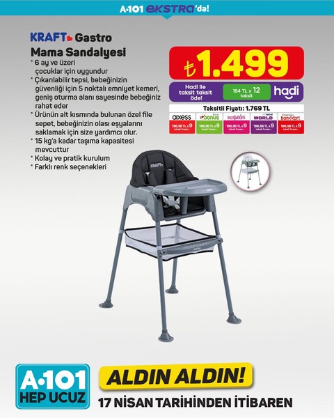 A101 17-24 Nisan 2025 indirimli ürünler kataloğu! İşte 17-24 Nisan A101'in aldın aldın fiyat listesi - Resim: 23