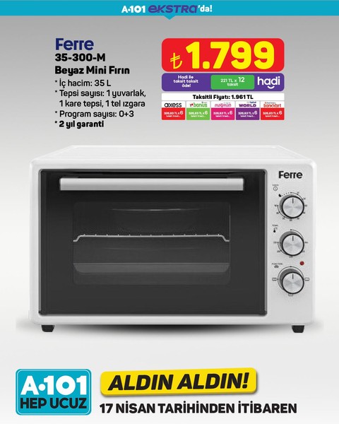 A101 17-24 Nisan 2025 indirimli ürünler kataloğu! İşte 17-24 Nisan A101'in aldın aldın fiyat listesi - Resim: 6